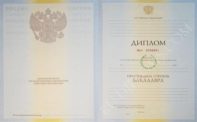Диплом бакалавра 2004-2009 год  